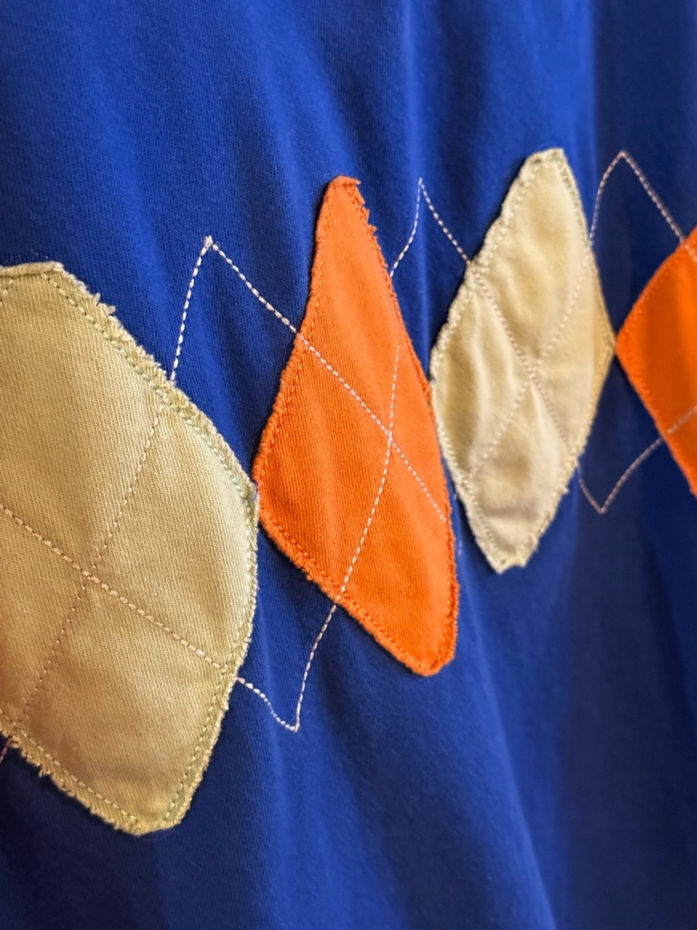 β¨ 18 yr old University of Florida Argyle Embroidered Polo Shirt - Blue & Orange - Picture 5 of 13